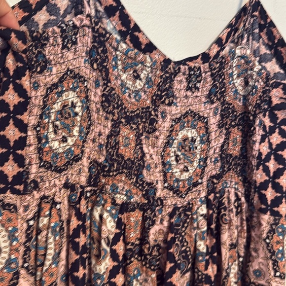 Aeropostale Black and Pink Boho paisley Mini Dress medium - boho - Picture 6 of 7